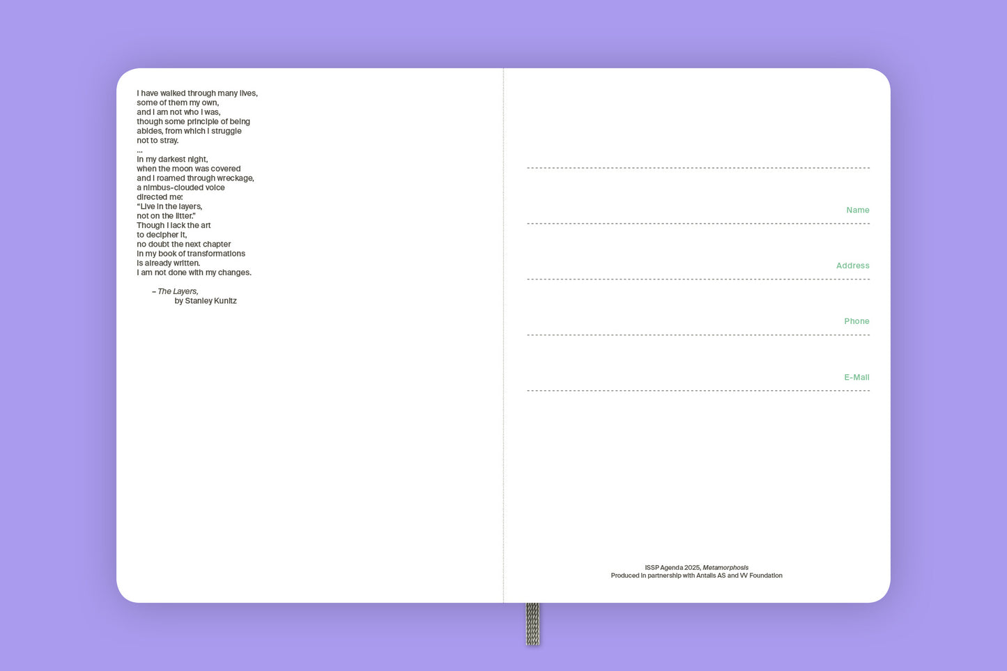 ISSP Weekly Planner 2025
