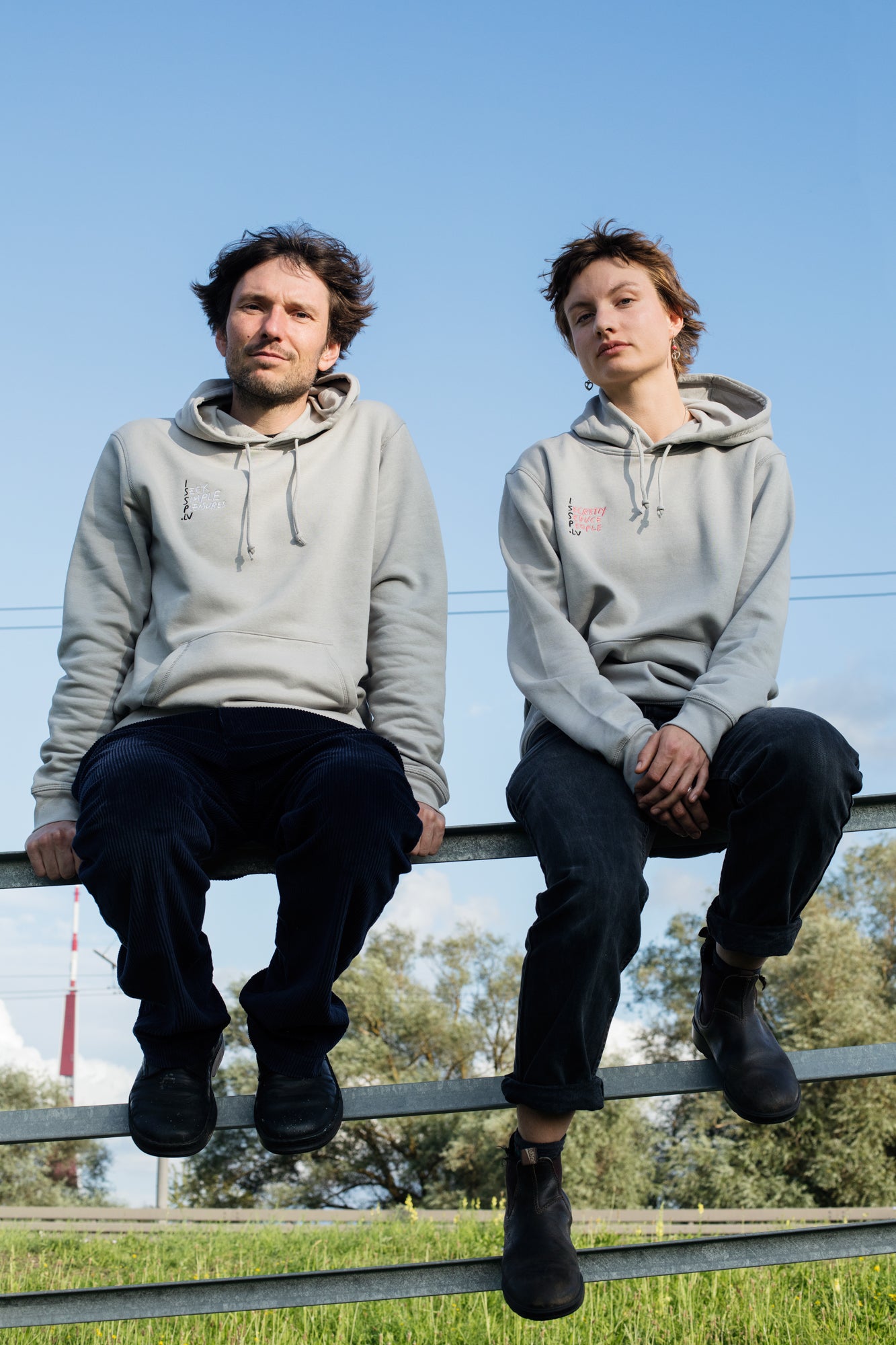 ISSP Unisex Hoodie, light grey