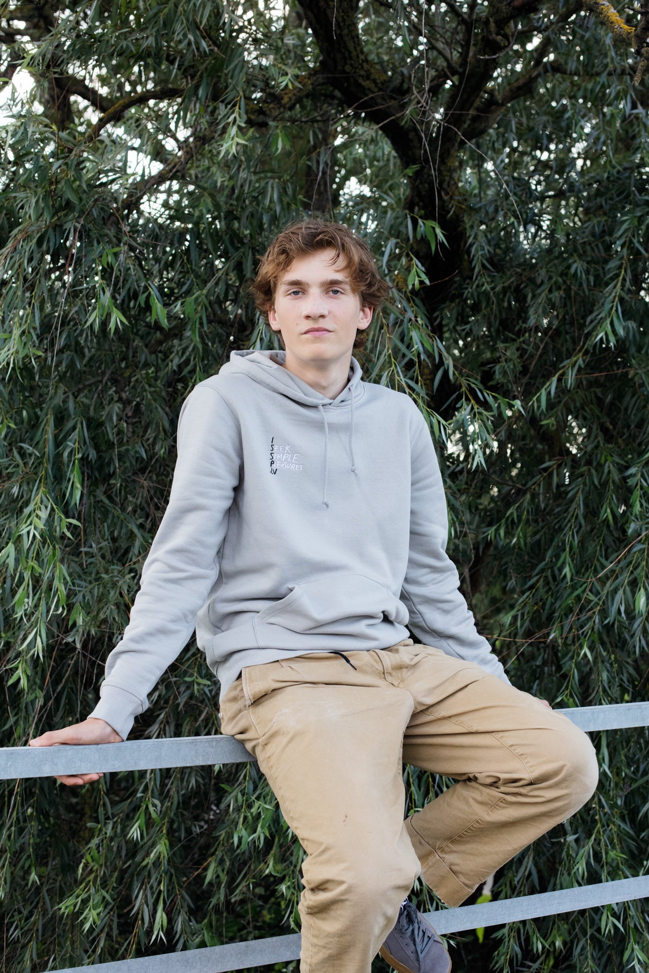 ISSP Unisex Hoodie, light grey
