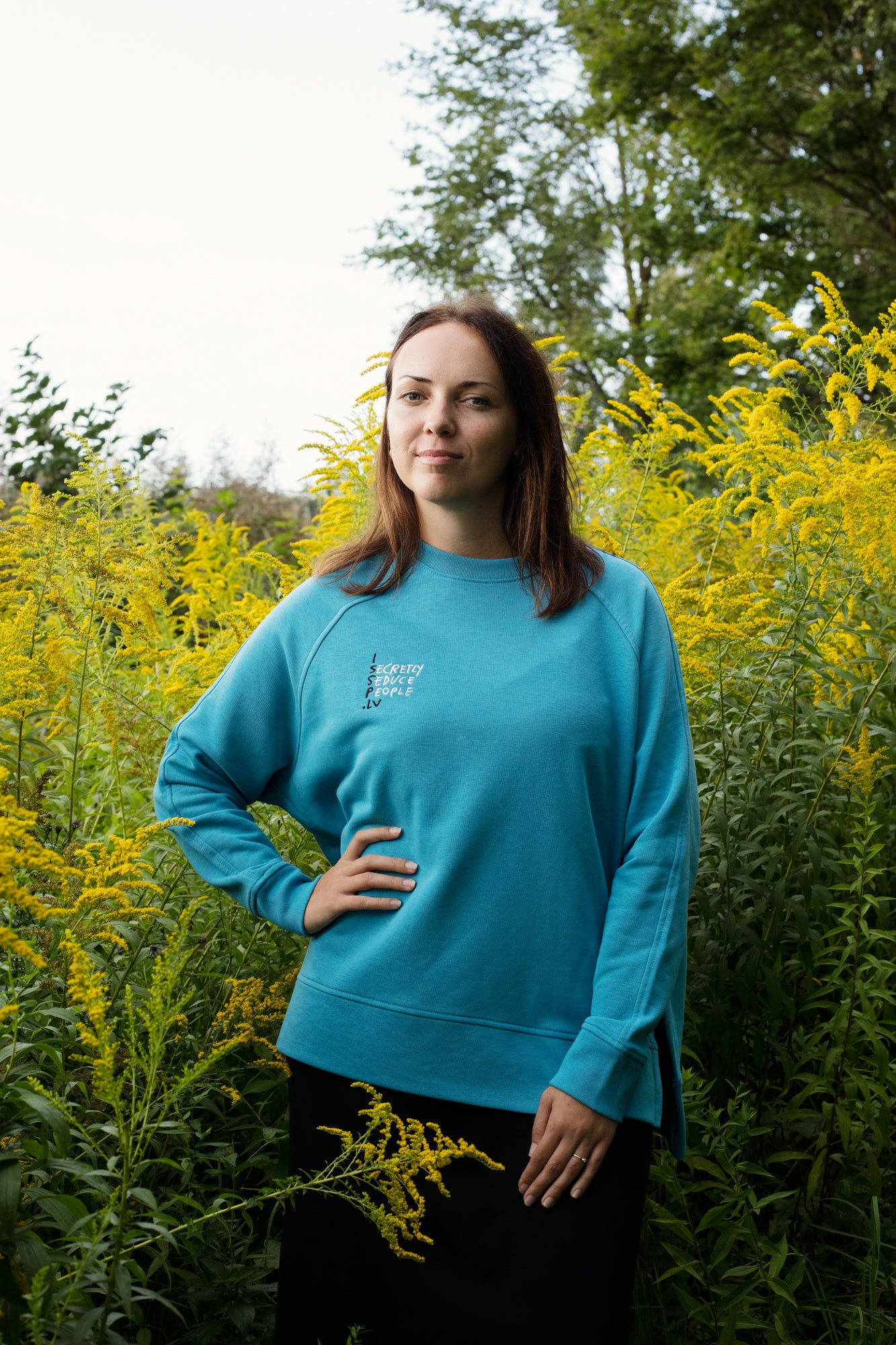 ISSP Unisex Oversize Sweatshirt, blue