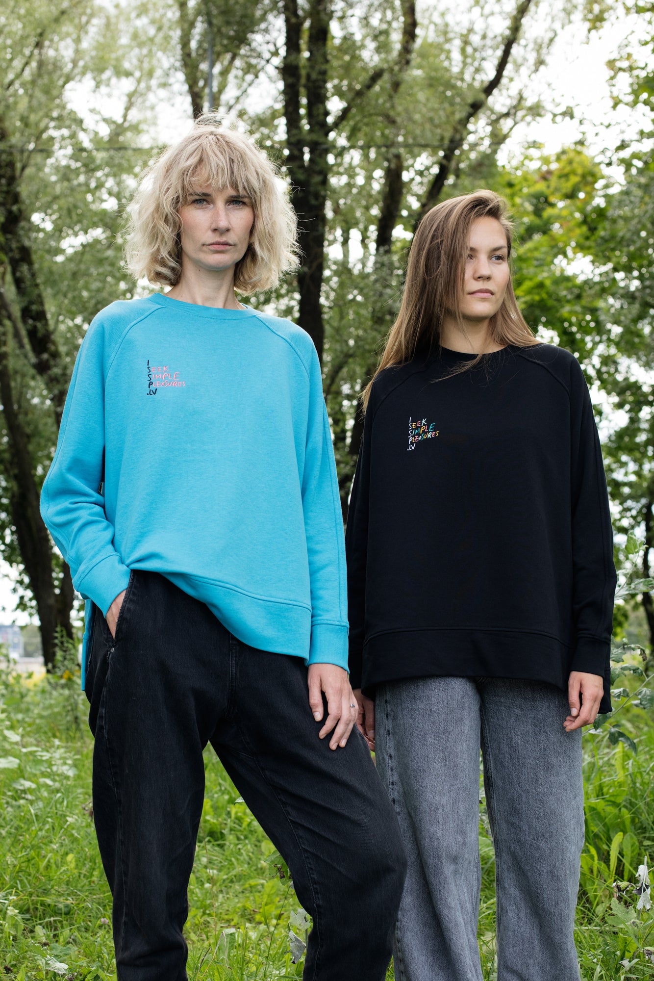 ISSP Unisex Oversize Sweatshirt, black
