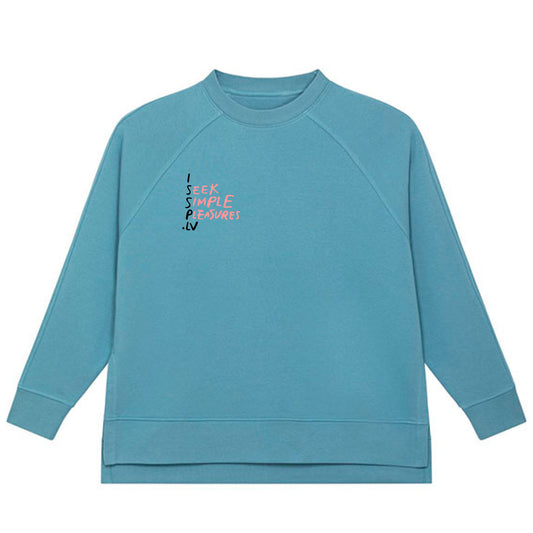 ISSP Unisex Oversize Sweatshirt, blue