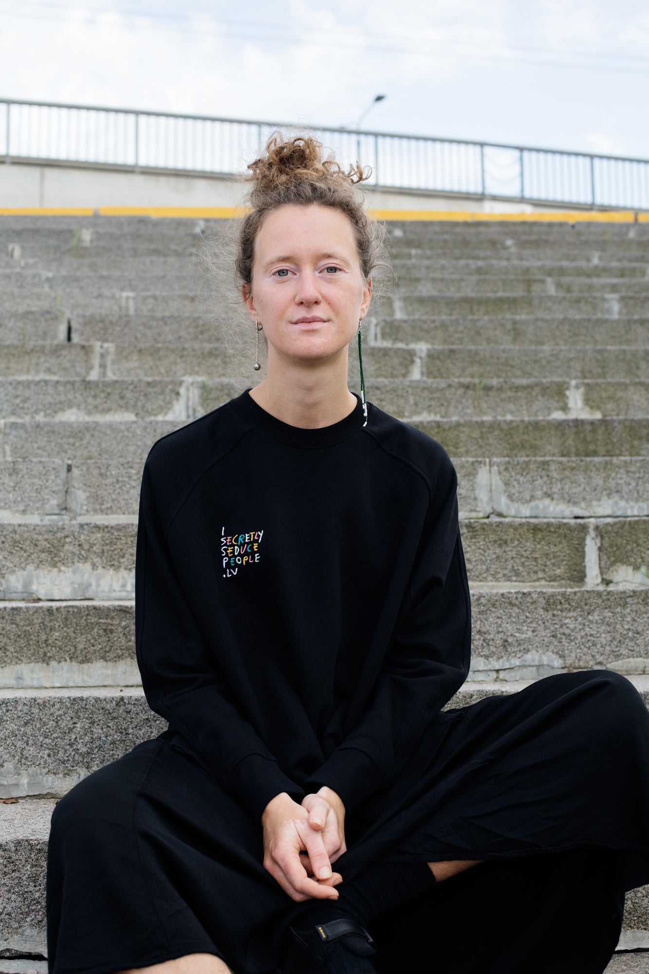 ISSP Unisex Oversize Sweatshirt, black
