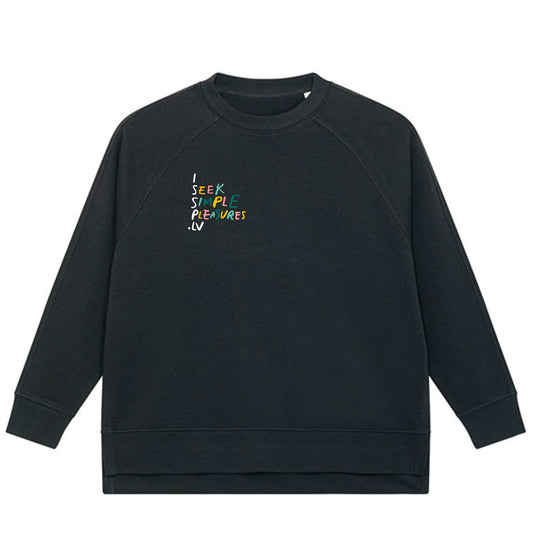ISSP Unisex Oversize Sweatshirt, black