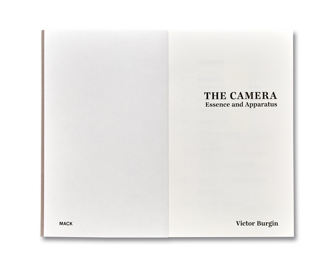Victor Burgin. The Camera: Essence and Apparatus