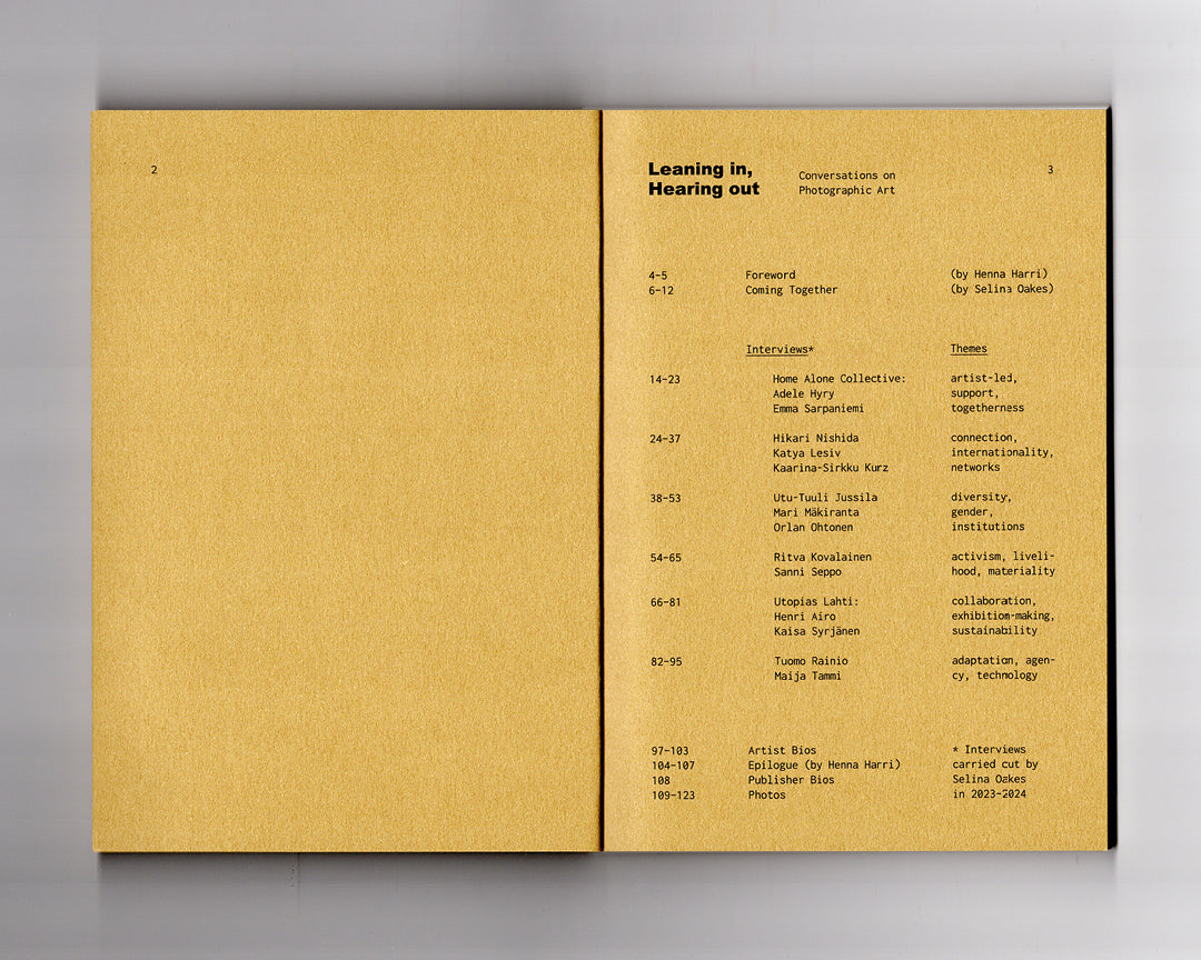 Leaning In, Hearing Out: Conversations on Photographic Art