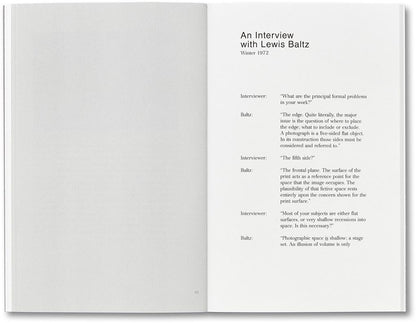 An Interview with Lewis Baltz Duncan Forbes