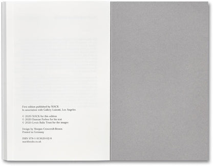 An Interview with Lewis Baltz Duncan Forbes