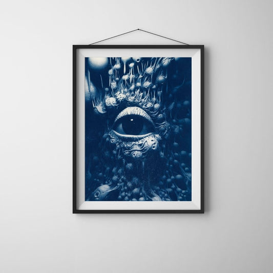 Poster: Kristīne Krauze-Slucka, Cyanotype