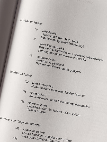 Izstādes dzimšana. Kuratoriālās prakses atmiņas institūcijās
