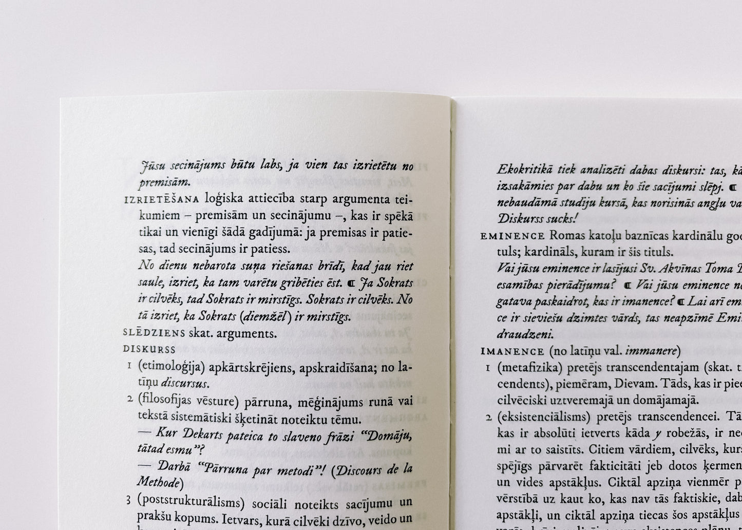Tvērums. Lexicon philosophicum